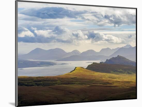 UK, Scotland, Highlands, Isle of Skye, Landscape of the island seen from The Storr.-Karol Kozlowski-Mounted Photographic Print