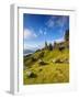 UK, Scotland, Highlands, Isle of Skye, View of the Old Man of Storr.-Karol Kozlowski-Framed Photographic Print