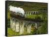 UK, Scotland, Highlands, Jacobite Steam Train crossing the Glenfinnan Viaduct.-Karol Kozlowski-Framed Stretched Canvas