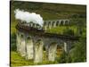 UK, Scotland, Highlands, Jacobite Steam Train crossing the Glenfinnan Viaduct.-Karol Kozlowski-Stretched Canvas