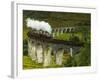 UK, Scotland, Highlands, Jacobite Steam Train crossing the Glenfinnan Viaduct.-Karol Kozlowski-Framed Photographic Print