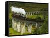 UK, Scotland, Highlands, Jacobite Steam Train crossing the Glenfinnan Viaduct.-Karol Kozlowski-Framed Stretched Canvas