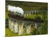 UK, Scotland, Highlands, Jacobite Steam Train crossing the Glenfinnan Viaduct.-Karol Kozlowski-Mounted Photographic Print