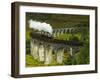 UK, Scotland, Highlands, Jacobite Steam Train crossing the Glenfinnan Viaduct.-Karol Kozlowski-Framed Photographic Print