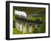 UK, Scotland, Highlands, Jacobite Steam Train crossing the Glenfinnan Viaduct.-Karol Kozlowski-Framed Photographic Print