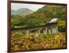 UK, Scotland, Highlands, Jacobite Steam Train crossing the Glenfinnan Viaduct.-Karol Kozlowski-Framed Photographic Print