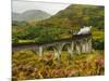 UK, Scotland, Highlands, Jacobite Steam Train crossing the Glenfinnan Viaduct.-Karol Kozlowski-Mounted Photographic Print