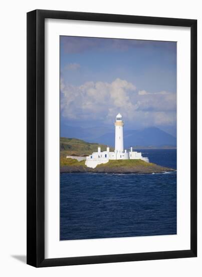 Uk, Scotland, Inner Hebrides, Isle of Mull. a Lighthouse Guards the Entrance to the Island.-Ken Scicluna-Framed Photographic Print