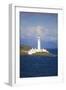 Uk, Scotland, Inner Hebrides, Isle of Mull. a Lighthouse Guards the Entrance to the Island.-Ken Scicluna-Framed Photographic Print