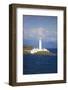 Uk, Scotland, Inner Hebrides, Isle of Mull. a Lighthouse Guards the Entrance to the Island.-Ken Scicluna-Framed Photographic Print