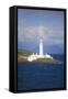 Uk, Scotland, Inner Hebrides, Isle of Mull. a Lighthouse Guards the Entrance to the Island.-Ken Scicluna-Framed Stretched Canvas