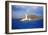 Uk, Scotland, Inner Hebrides, Isle of Mull. a Lighthouse Guards the Entrance to the Island.-Ken Scicluna-Framed Photographic Print