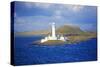 Uk, Scotland, Inner Hebrides, Isle of Mull. a Lighthouse Guards the Entrance to the Island.-Ken Scicluna-Stretched Canvas