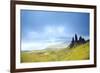 Uk, Scotland, Inner Hebrides, Isle of Skye. the Old Man of Storr in Dramatic Weather.-Ken Scicluna-Framed Photographic Print