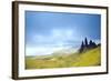 Uk, Scotland, Inner Hebrides, Isle of Skye. the Old Man of Storr in Dramatic Weather.-Ken Scicluna-Framed Photographic Print