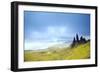 Uk, Scotland, Inner Hebrides, Isle of Skye. the Old Man of Storr in Dramatic Weather.-Ken Scicluna-Framed Photographic Print