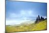 Uk, Scotland, Inner Hebrides, Isle of Skye. the Old Man of Storr in Dramatic Weather.-Ken Scicluna-Mounted Photographic Print