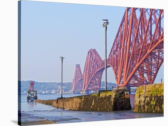 UK, Scotland, Lothian, Edinburgh Area, Queensferry, View of the Forth Bridge.-Karol Kozlowski-Stretched Canvas