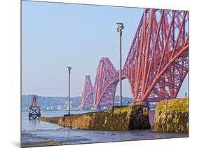 UK, Scotland, Lothian, Edinburgh Area, Queensferry, View of the Forth Bridge.-Karol Kozlowski-Mounted Photographic Print