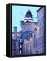 UK, Scotland, Lothian, Edinburgh, The Royal Mile, Twilight view of the Outlook Tower of the Camera-Karol Kozlowski-Framed Stretched Canvas