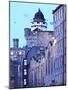 UK, Scotland, Lothian, Edinburgh, The Royal Mile, Twilight view of the Outlook Tower of the Camera-Karol Kozlowski-Mounted Photographic Print