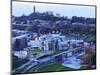 UK, Scotland, Lothian, Edinburgh, Twilight view of the Scottish Parliament Building and the Calton-Karol Kozlowski-Mounted Photographic Print