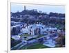 UK, Scotland, Lothian, Edinburgh, Twilight view of the Scottish Parliament Building and the Calton-Karol Kozlowski-Framed Photographic Print