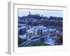 UK, Scotland, Lothian, Edinburgh, Twilight view of the Scottish Parliament Building and the Calton-Karol Kozlowski-Framed Photographic Print