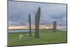 UK, Scotland, Orkney Island, Stones of Stenness, a ceremonial site dating back to the Neolithic age-Rob Tilley-Mounted Photographic Print