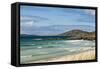 Uk, Scotland, Outer Hebrides, Harris. Ceilebost Beach-John Warburton-lee-Framed Stretched Canvas