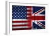UK USA FLAG-sean gladwell-Framed Premium Giclee Print