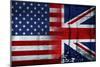 UK USA FLAG-sean gladwell-Mounted Premium Giclee Print