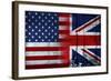 UK USA FLAG-sean gladwell-Framed Art Print