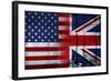 UK USA FLAG-sean gladwell-Framed Art Print