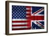 UK USA FLAG-sean gladwell-Framed Art Print