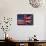 UK USA FLAG-sean gladwell-Framed Stretched Canvas displayed on a wall