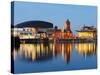 Uk, Wales, Cardiff, Cardiff Bay, Millennium Centre, Pier Head, Welsh Assembly Building-Christian Kober-Stretched Canvas