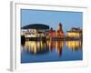 Uk, Wales, Cardiff, Cardiff Bay, Millennium Centre, Pier Head, Welsh Assembly Building-Christian Kober-Framed Photographic Print