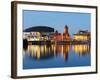 Uk, Wales, Cardiff, Cardiff Bay, Millennium Centre, Pier Head, Welsh Assembly Building-Christian Kober-Framed Photographic Print