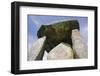 UK, Wales, Newport. Pentre Ifan Cromlech, a well, preserved ancient burial chamber (dolman).-Kymri Wilt-Framed Photographic Print