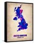 UK Watercolor Poster-NaxArt-Framed Stretched Canvas