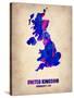 UK Watercolor Poster-NaxArt-Stretched Canvas