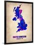 UK Watercolor Poster-NaxArt-Framed Art Print