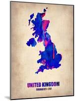 UK Watercolor Poster-NaxArt-Mounted Art Print