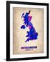 UK Watercolor Poster-NaxArt-Framed Art Print