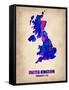 UK Watercolor Poster-NaxArt-Framed Stretched Canvas