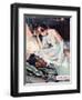 UK Womens Story Illustrations Magazine Plate-null-Framed Giclee Print