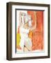 UK Womens Story Illustrations Magazine Plate-null-Framed Giclee Print