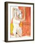 UK Womens Story Illustrations Magazine Plate-null-Framed Giclee Print