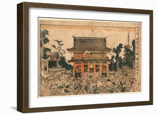 Ukie Kinryuzan Ichi No Zu-Utagawa Toyokuni-Framed Giclee Print